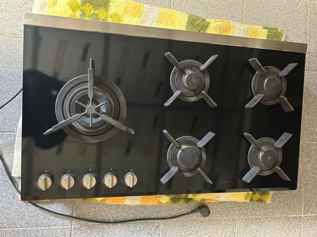 ATAG keramische gaskookplaat(Zemst), Elektronische apparatuur, Kookplaten, Ophalen, Gebruikt, Inbouw, Gas