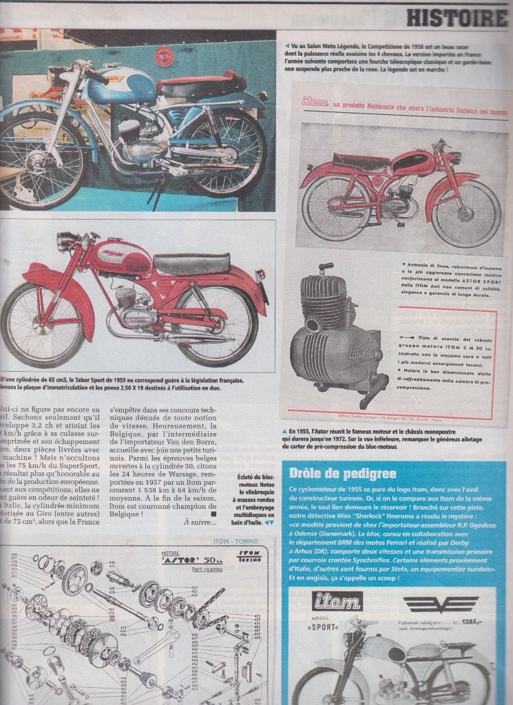 Cyclomoteurs Itom collection, Verzenden, Gelezen