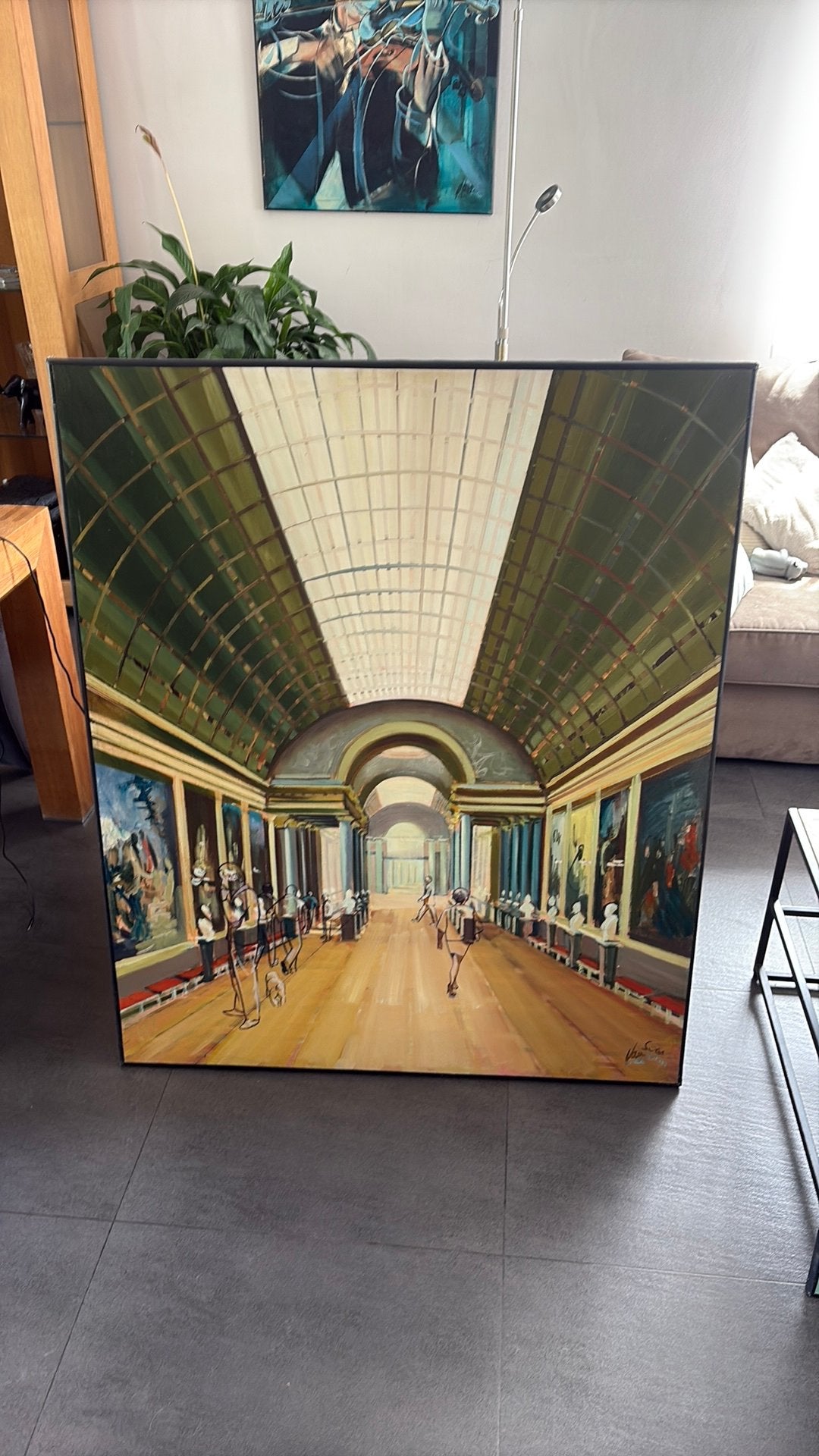 Magnifique tableau, Antiquités & Art, Enlèvement, Carré, 100 à 150 cm, Moins de 100 cm