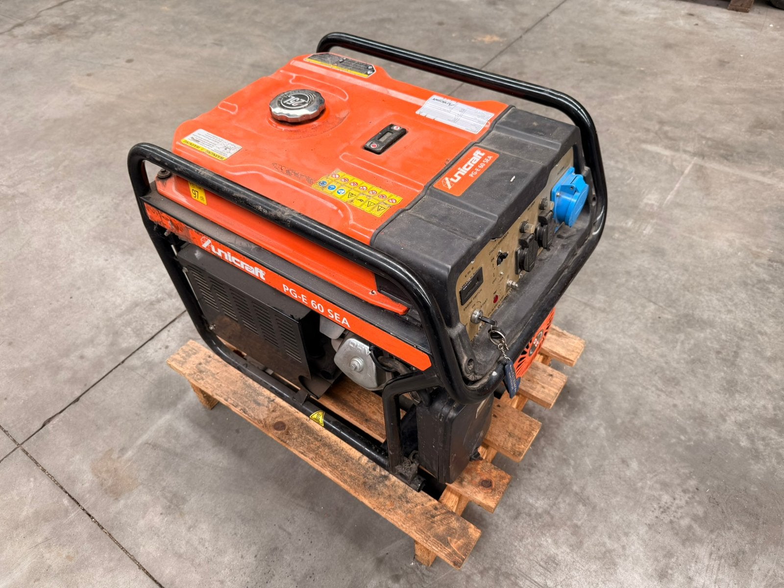Unicraft stroomgenerator 5,5Kva in prima staat, Doe-het-zelf en Bouw, Ophalen, Zo goed als nieuw