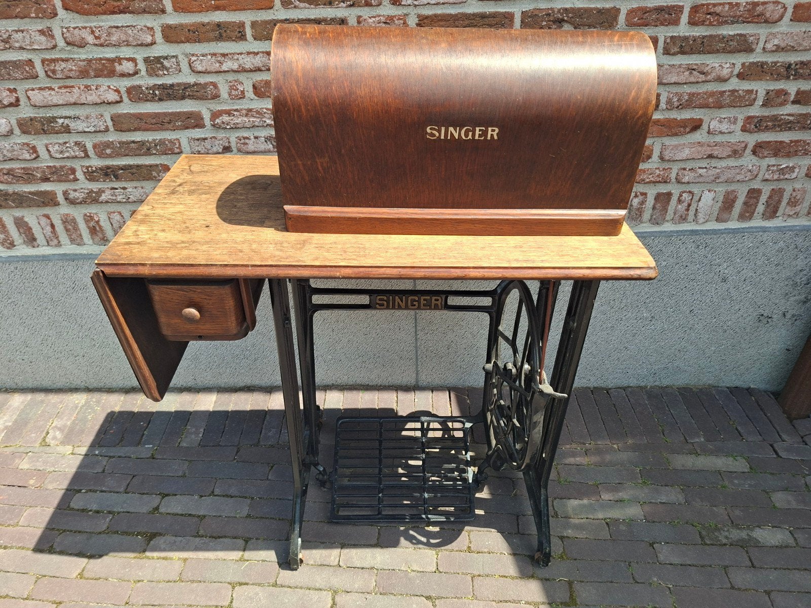 Singer antieke naaimachine, Antiek en Kunst, Ophalen