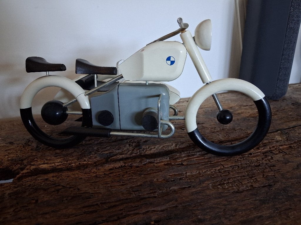 Zeldzame houten BMW zijspan motorfiets, Enlèvement, Neuf