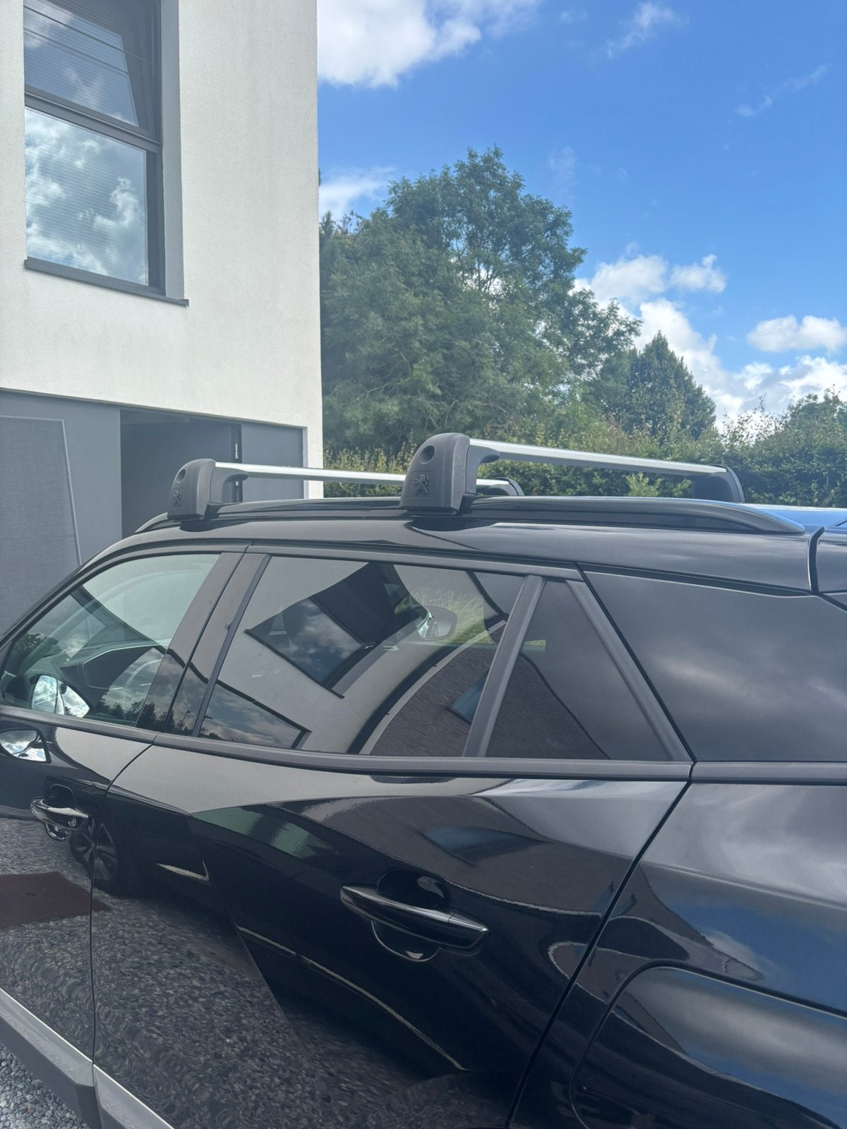 Originele dakdragers Peugeot/Thule, incl. doos en sleutels, Auto diversen, Dakdragers, Ophalen, Zo goed als nieuw