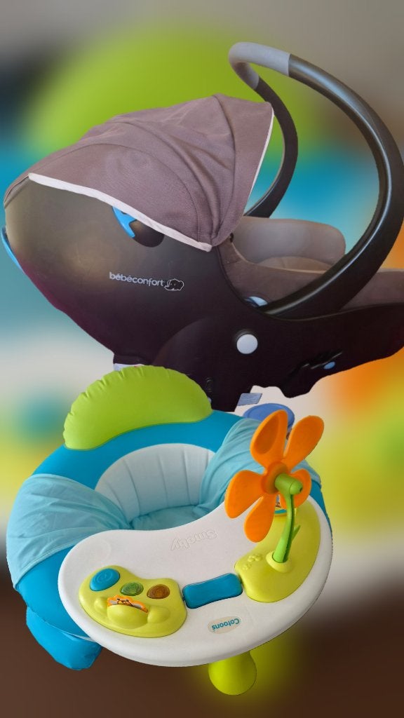Cosy Babypakket Babycomfort + Smoby Cotoons Learning Seat, Kinderen en Baby's, Ophalen, Autogordel, 0 t/m 18 kg, Zijbescherming
