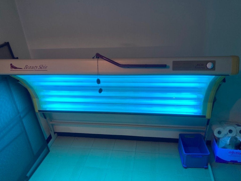 zonnebank, Ophalen, Gebruikt, Zonnebank enkelzijdig