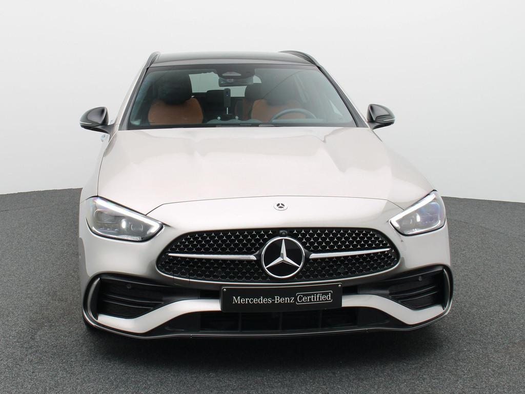 Mercedes-Benz C-Klasse 200 d AMG Line Estate + LEDER TWO TON, Autos, Argent ou Gris, Achat, Entreprise, Entretenue par le concessionnaire
