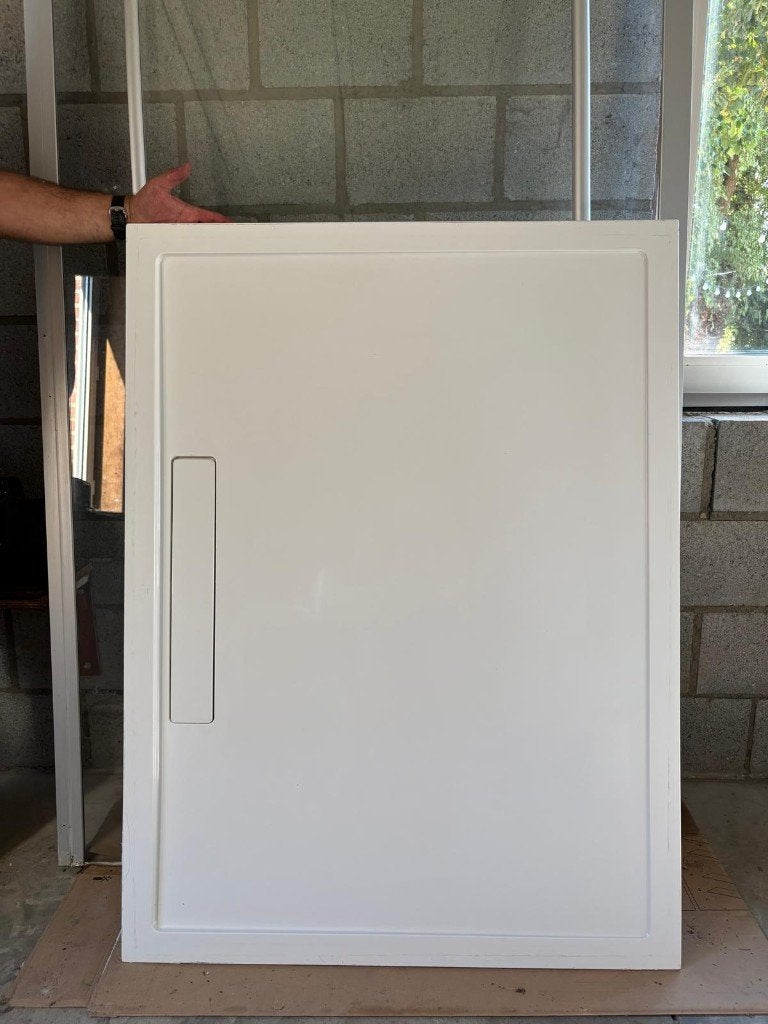 Douchebak met douchewand, Maison & Meubles, 100 à 150 cm, Utilisé, 75 cm ou plus, Autres types