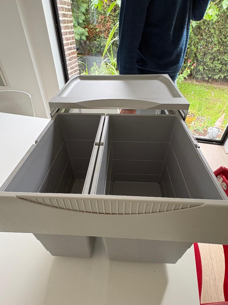 Hailo Afvalemmers inbouw, Huis en Inrichting, Keuken | Keukenelementen, Ophalen, Gebruikt, Grijs
