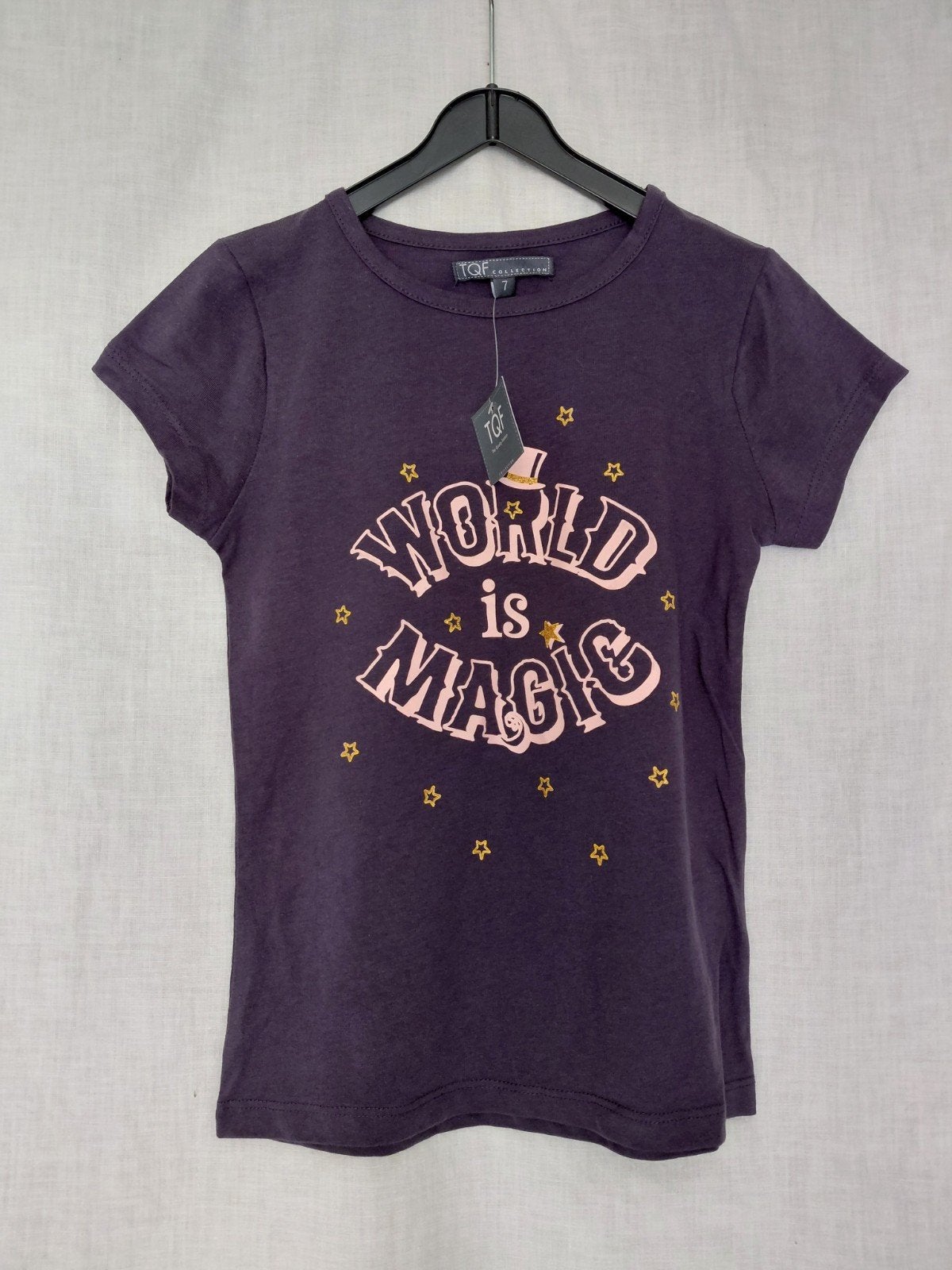 TQF 7 jaar oud blauw t-shirt, Kinderen en Baby's, Kinderkleding | Maat 122, Ophalen of Verzenden