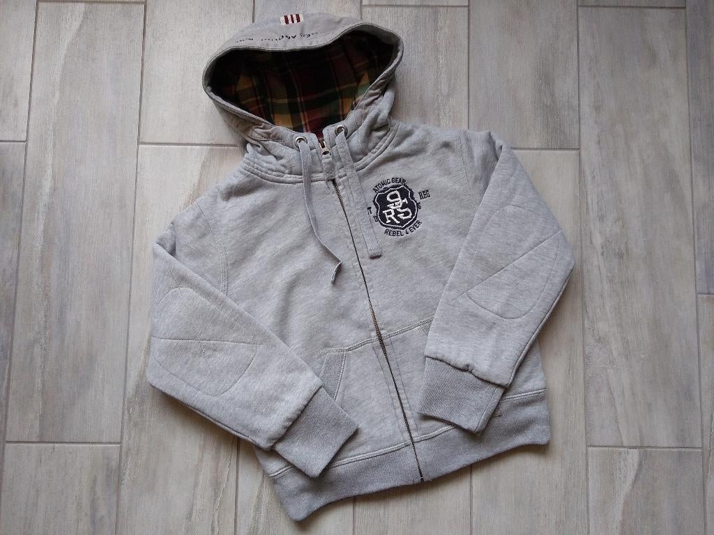 ★ M128 - Trui/Jas R95th, Garçon, Comme neuf, Manteau, R95th