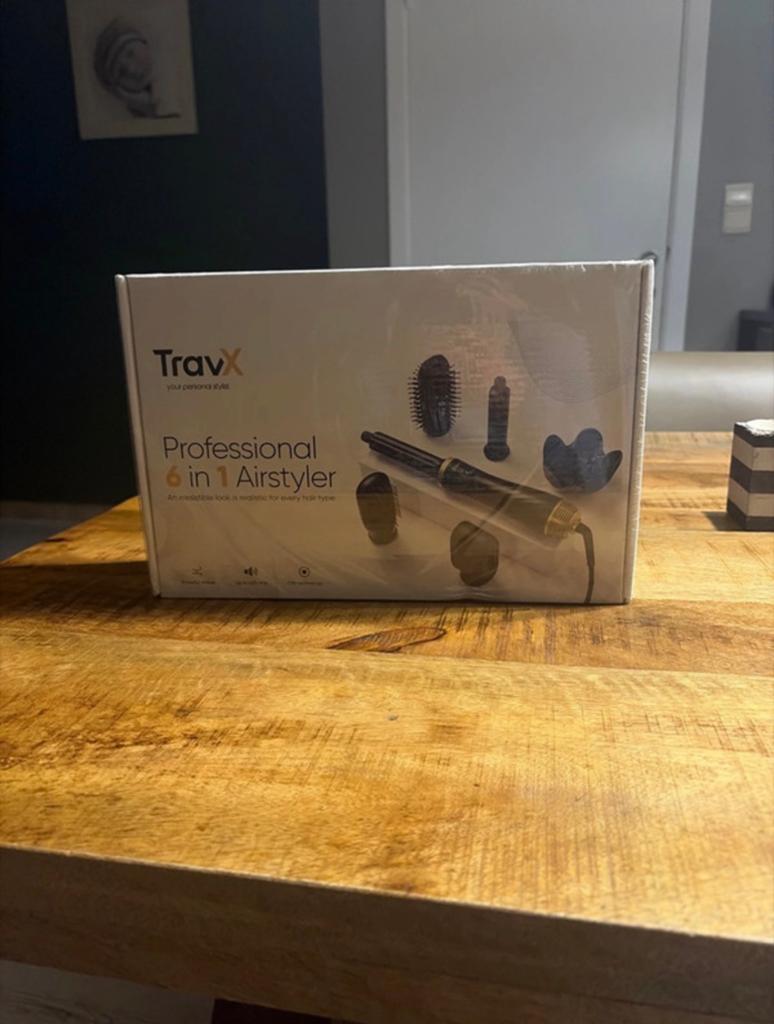 Travx 6 in 1 airwrap, Handtassen en Accessoires, Uiterlijk | Haarverzorging, Ophalen of Verzenden, Nieuw, Haarverzorger of -hersteller