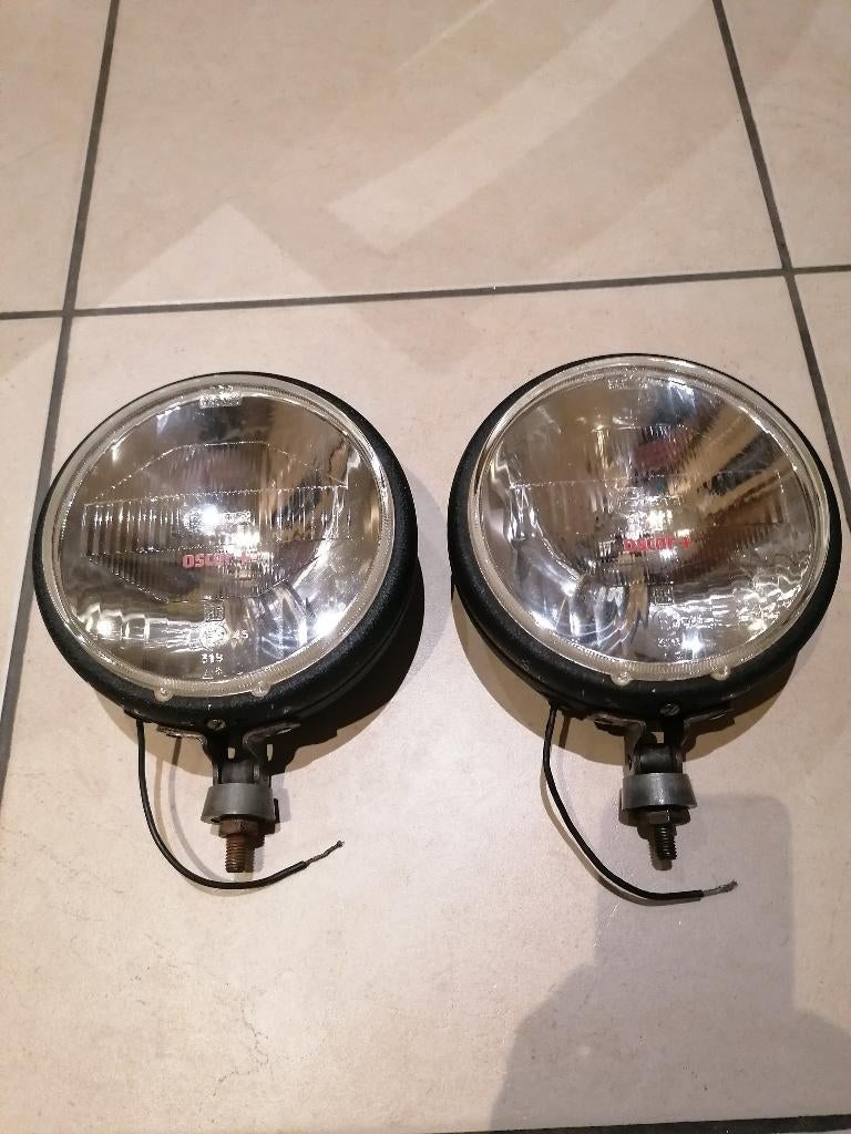 2 phares  Cibié Oscar+  avec ampoules 100w ,diamètre 180mm ., Enlèvement, Utilisé, Pièces universelles