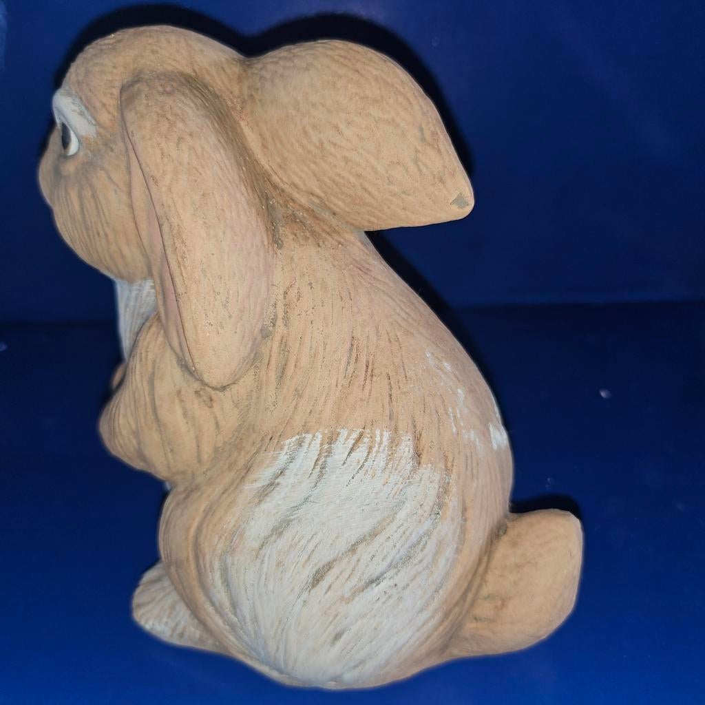 Konijn beeldje terracota kleur, Ophalen of Verzenden