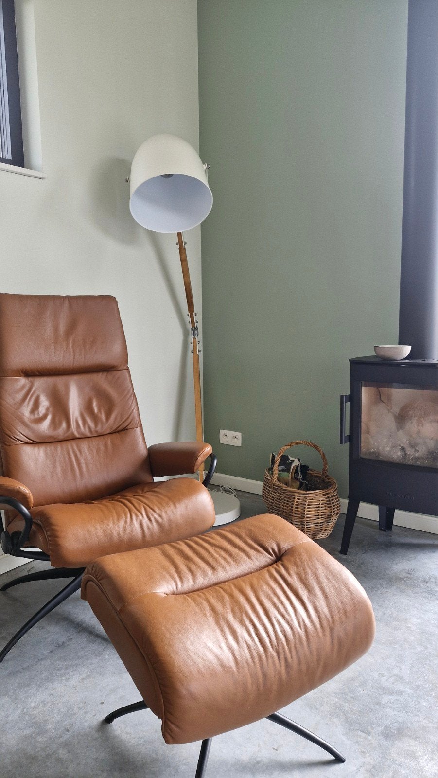 Design staanlamp, Ophalen