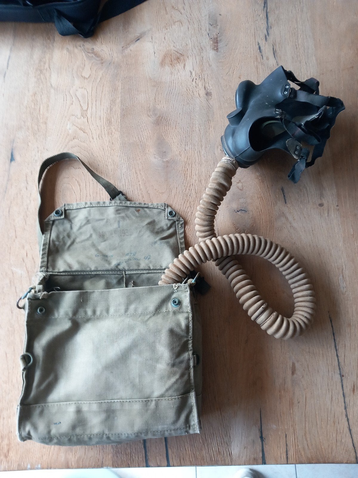 Brits Gasmasker WO2 1941, origineel, Ophalen of Verzenden