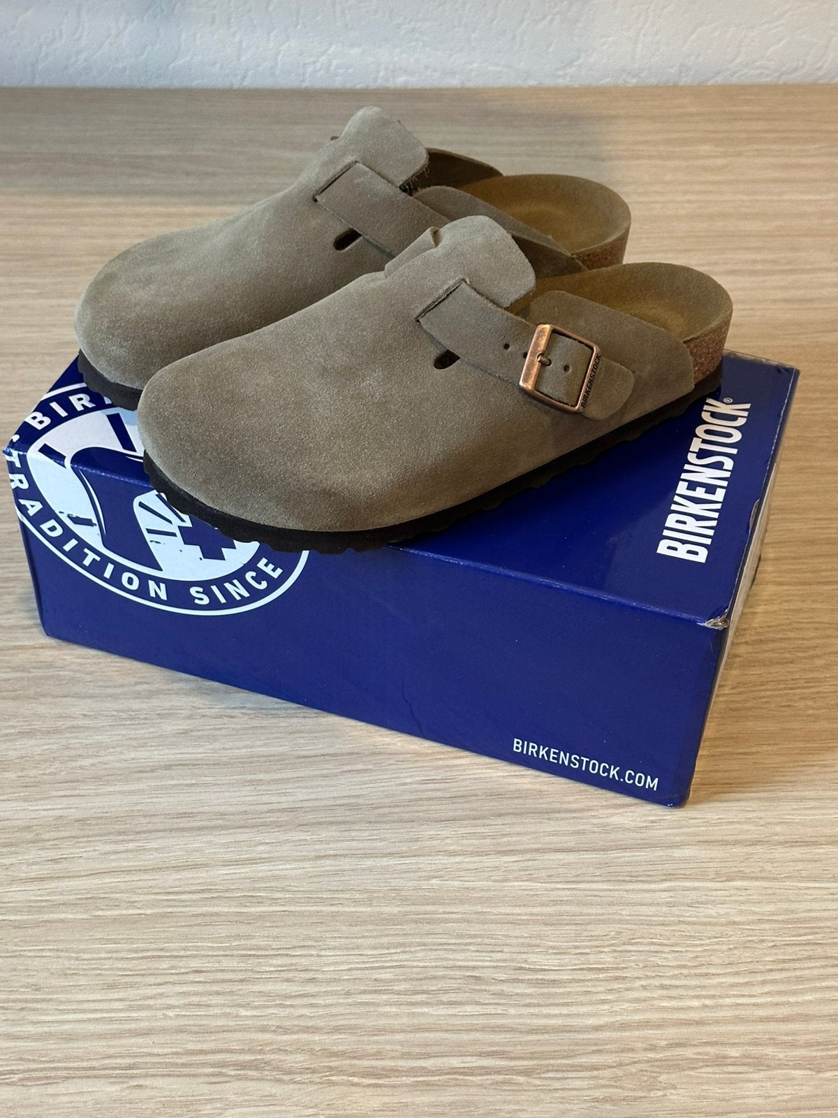 Birkenstock Boston, Kleding | Dames, Ophalen of Verzenden, Zo goed als nieuw, Instappers