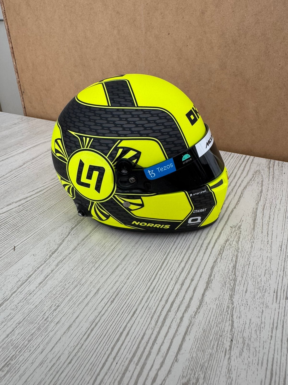 Lando Norris season 2023 1:2 helmet, Verzenden, Zo goed als nieuw, Overige typen