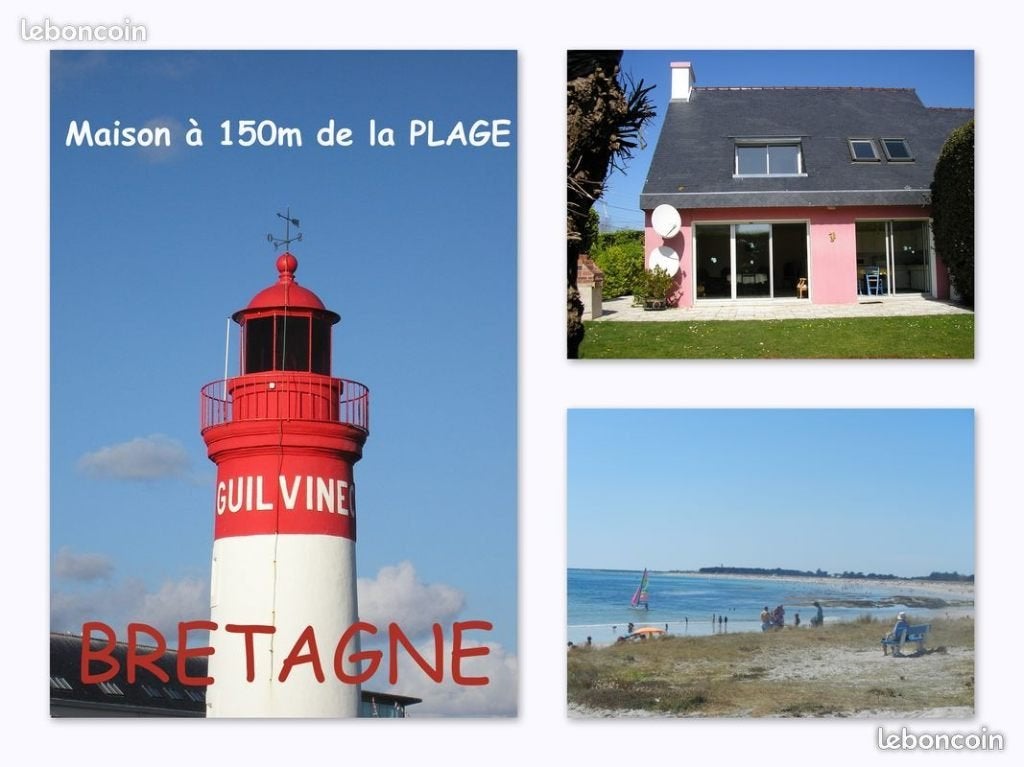4 / 18 JUILLET LIBRE à 150m de la PLAGE - BRETAGNE, Vacances, Maisons de vacances | France, Bretagne, Maison de campagne ou Villa