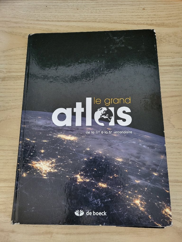 Le grand atlas De Boek, ASO, Aardrijkskunde, De boeck, Ophalen