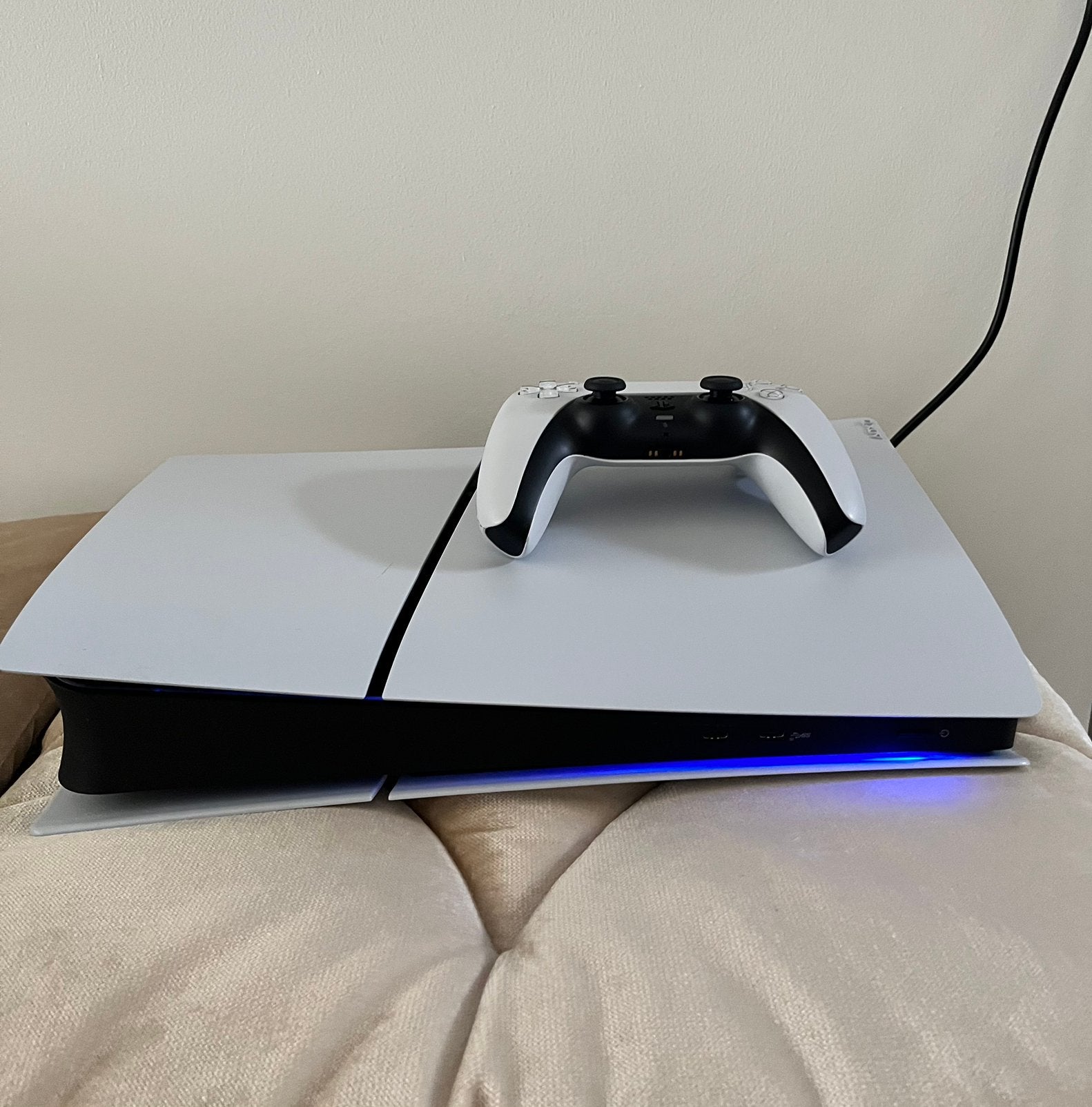 PS5 Slim Digital Edition - Zo goed als nieuw + Controller, Ophalen, Zo goed als nieuw, Playstation 5 Digital