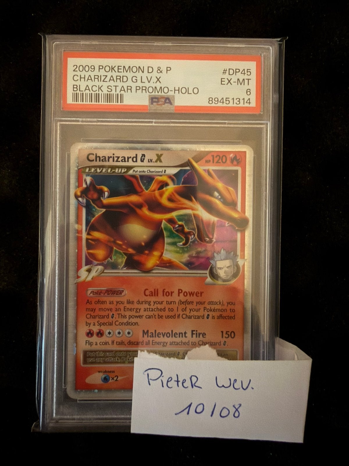 Charizard G LV. X Diamond & Pearl Promo Pokemon 2009 PSA 6, Ophalen of Verzenden, Zo goed als nieuw