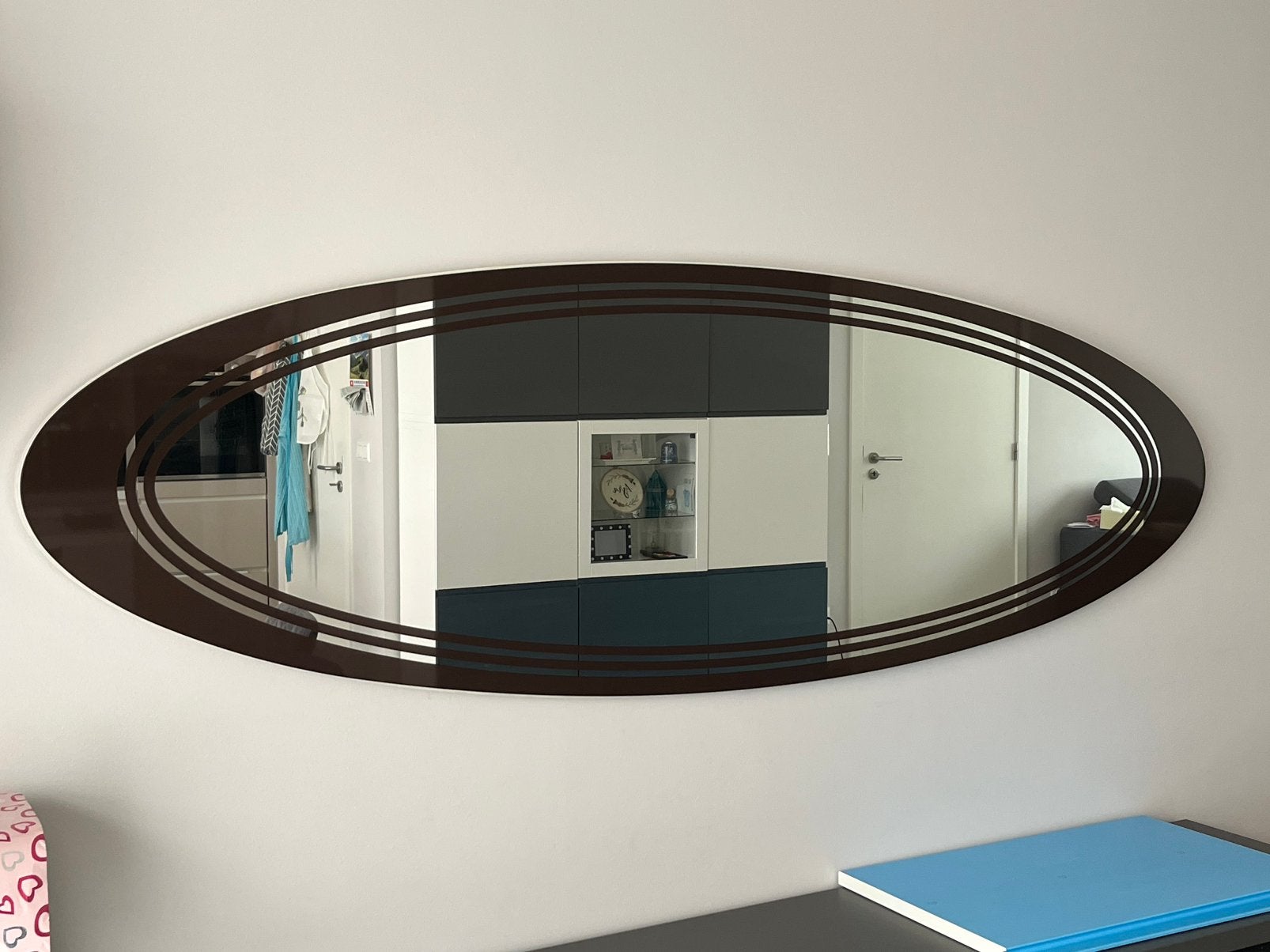 Ovaal spiegel 180 x 60, Huis en Inrichting, Ophalen, Zo goed als nieuw, Ovaal
