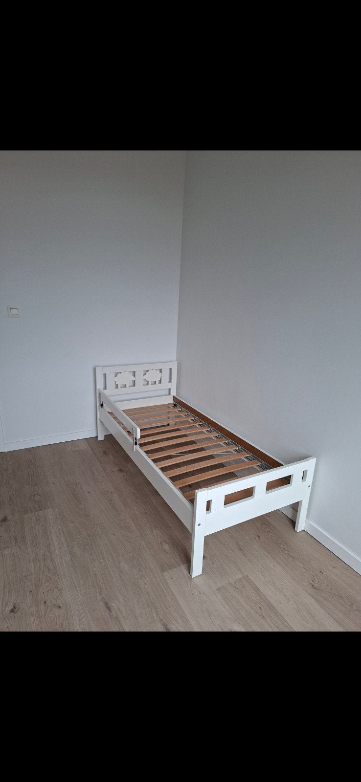 Ikea KRITTER Peuterbed met lattenbodem, wit, 70x160 cm, Kinderen en Baby's, Ophalen, Lattenbodem