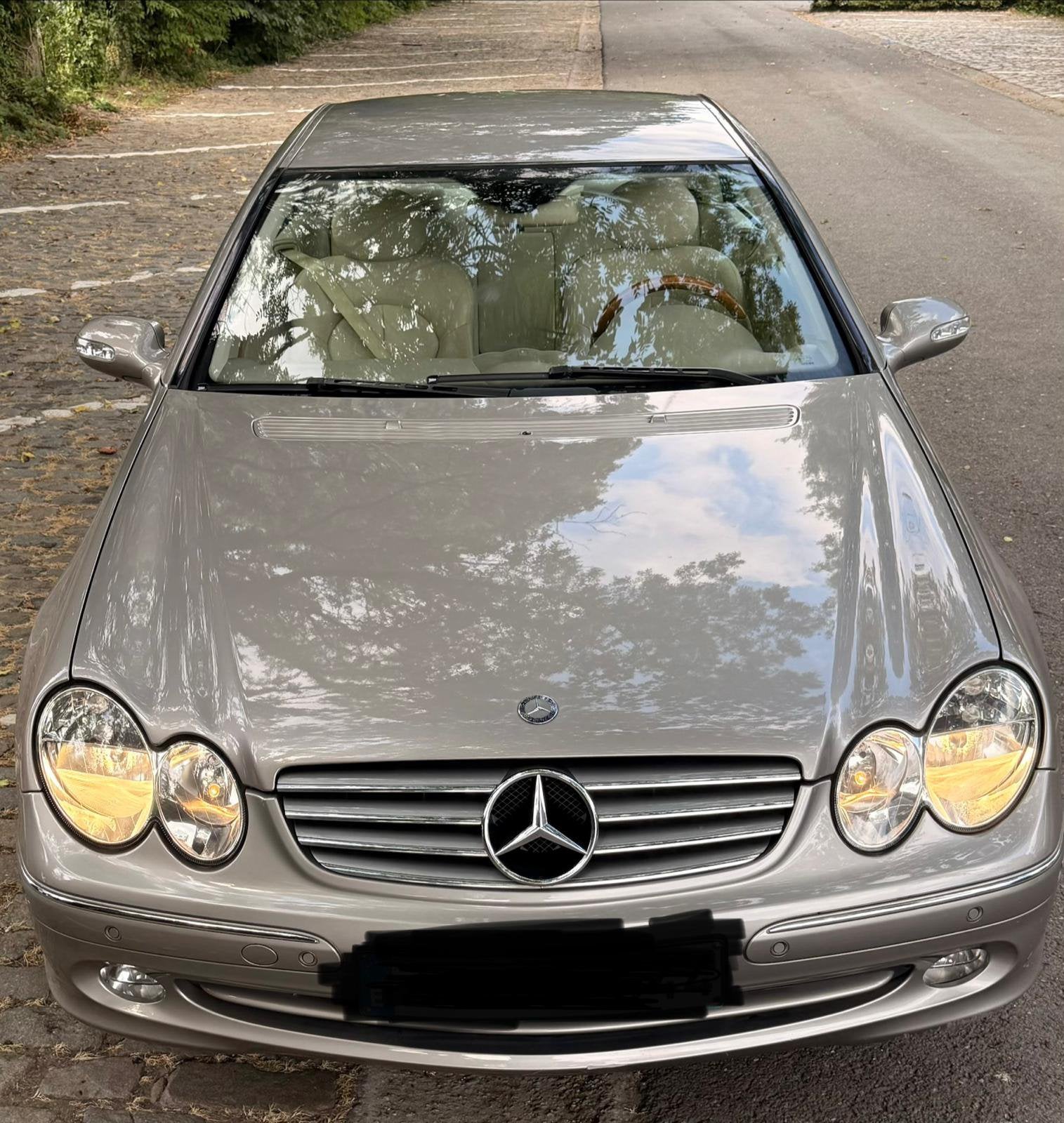 Mercedes CLK 180. Coupe 90.000 km kompresor, Autos, Cuir, Achat, Beige, Entreprise
