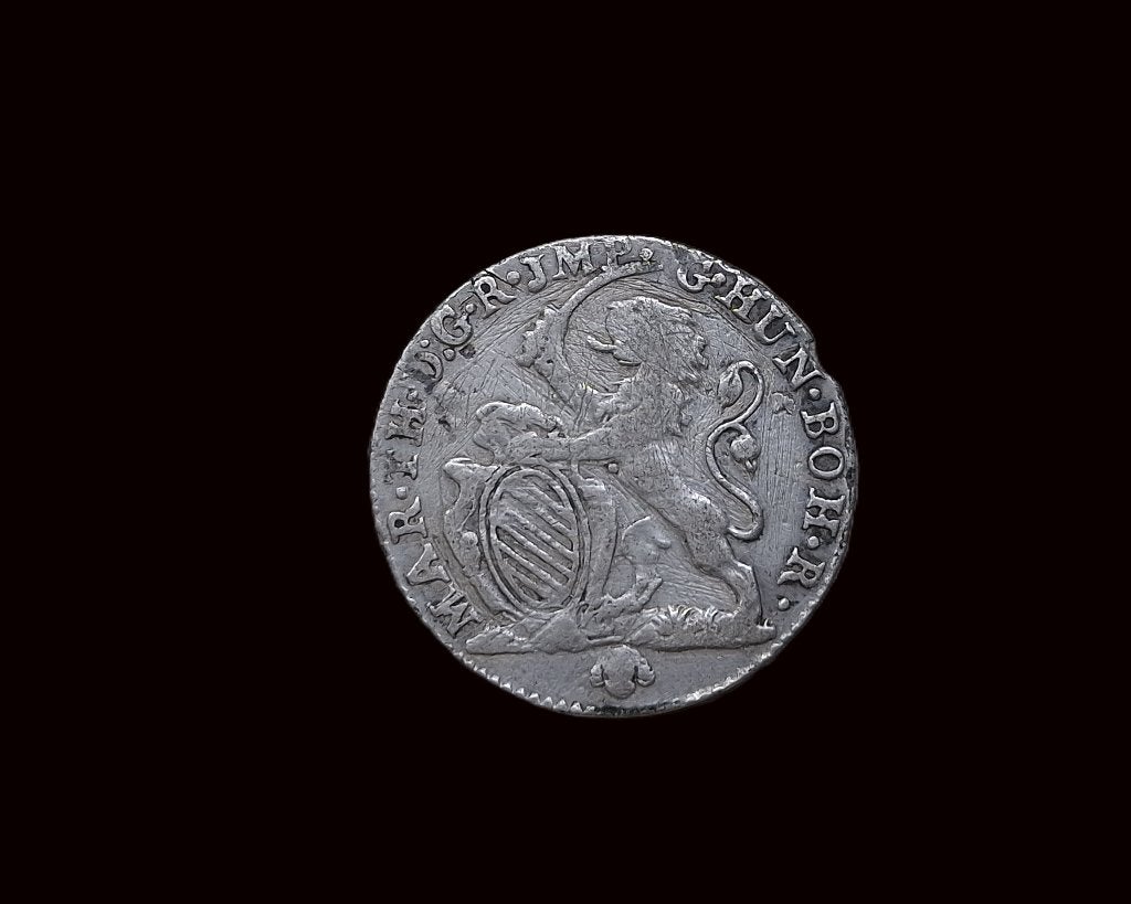 Escalin van Marie Thérèse 1766 Brussel, Ophalen of Verzenden, Zilver, Zilver