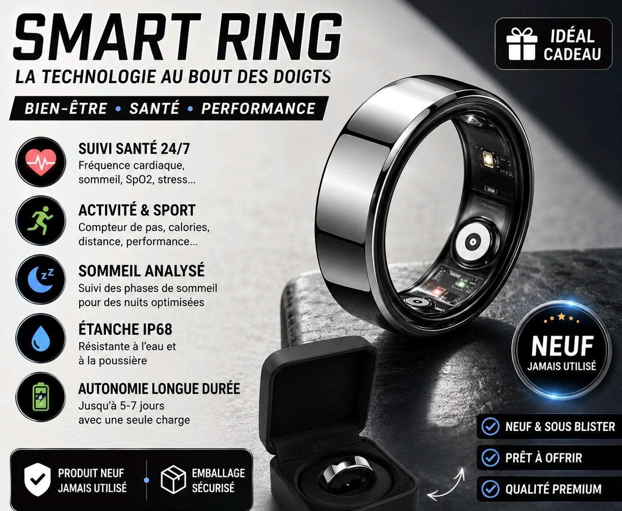 Smart Ring Connected Health & Sport - Nieuw, Ophalen of Verzenden, Waterdicht