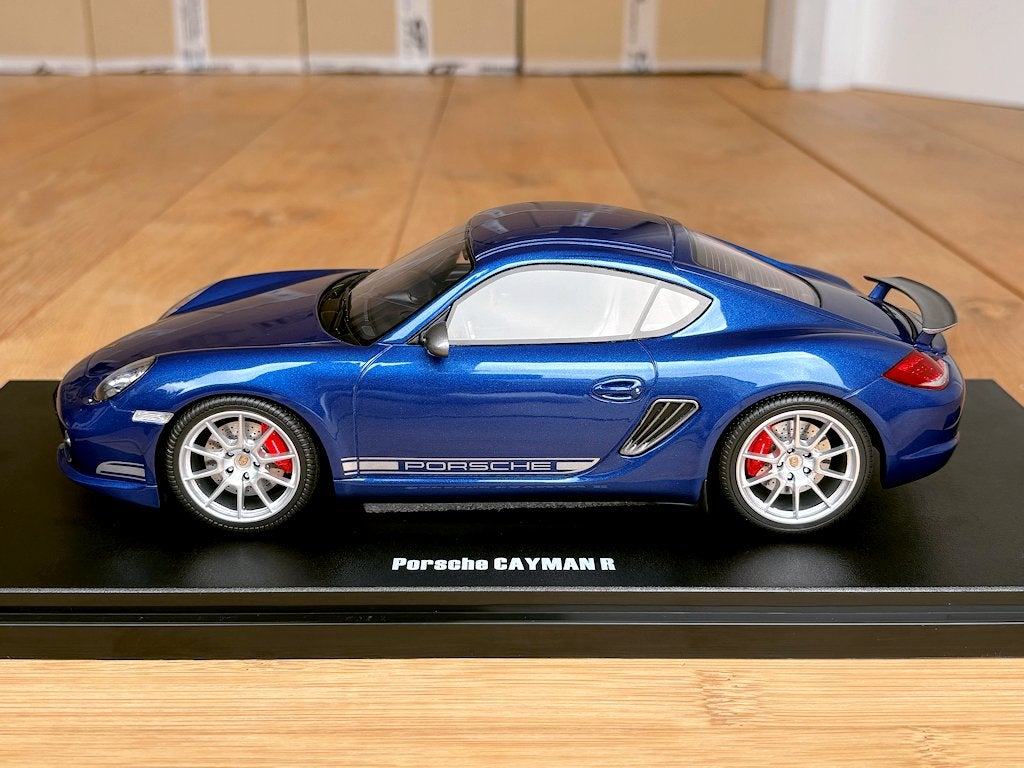 Porsche Cayman R 987 blauw 1:18 GT Spirit GT901 nieuw in ovp, Enlèvement ou Envoi, Neuf, Voiture, Autres marques