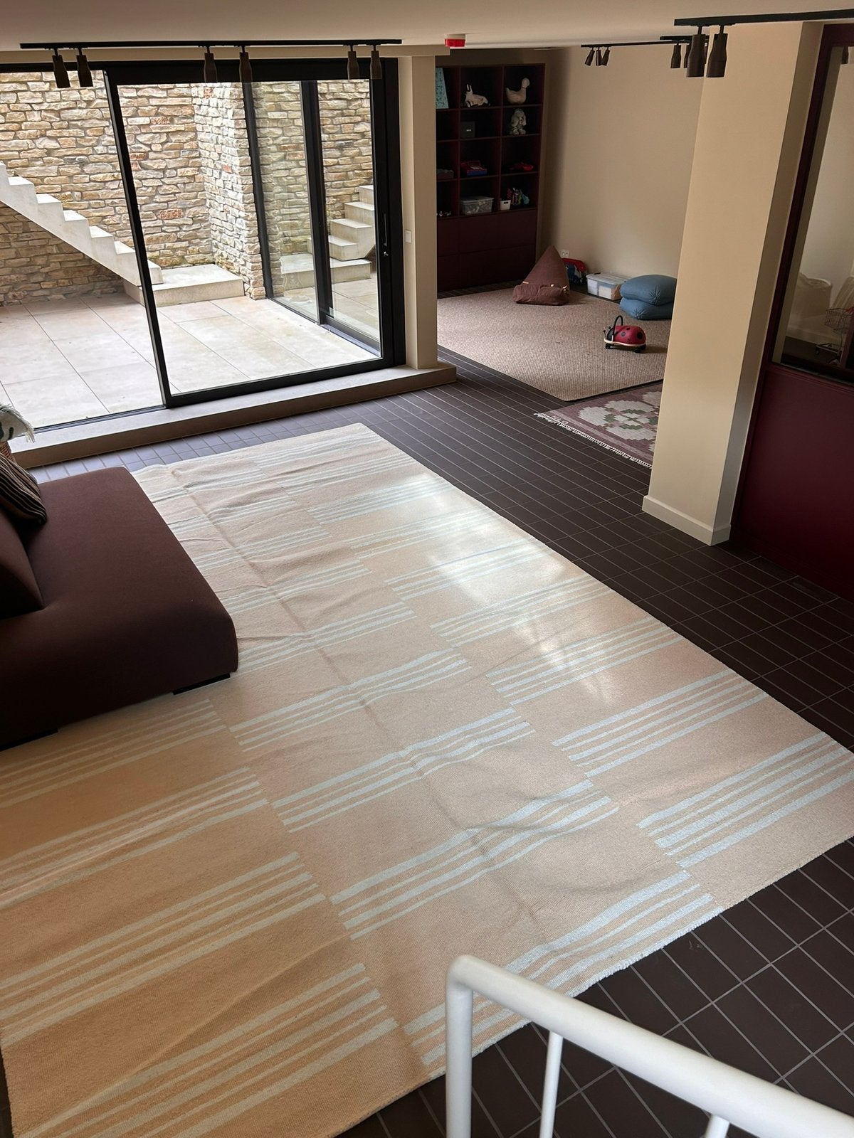 Wol Tapijt XL 15x10ft, Enlèvement ou Envoi, Neuf, Beige