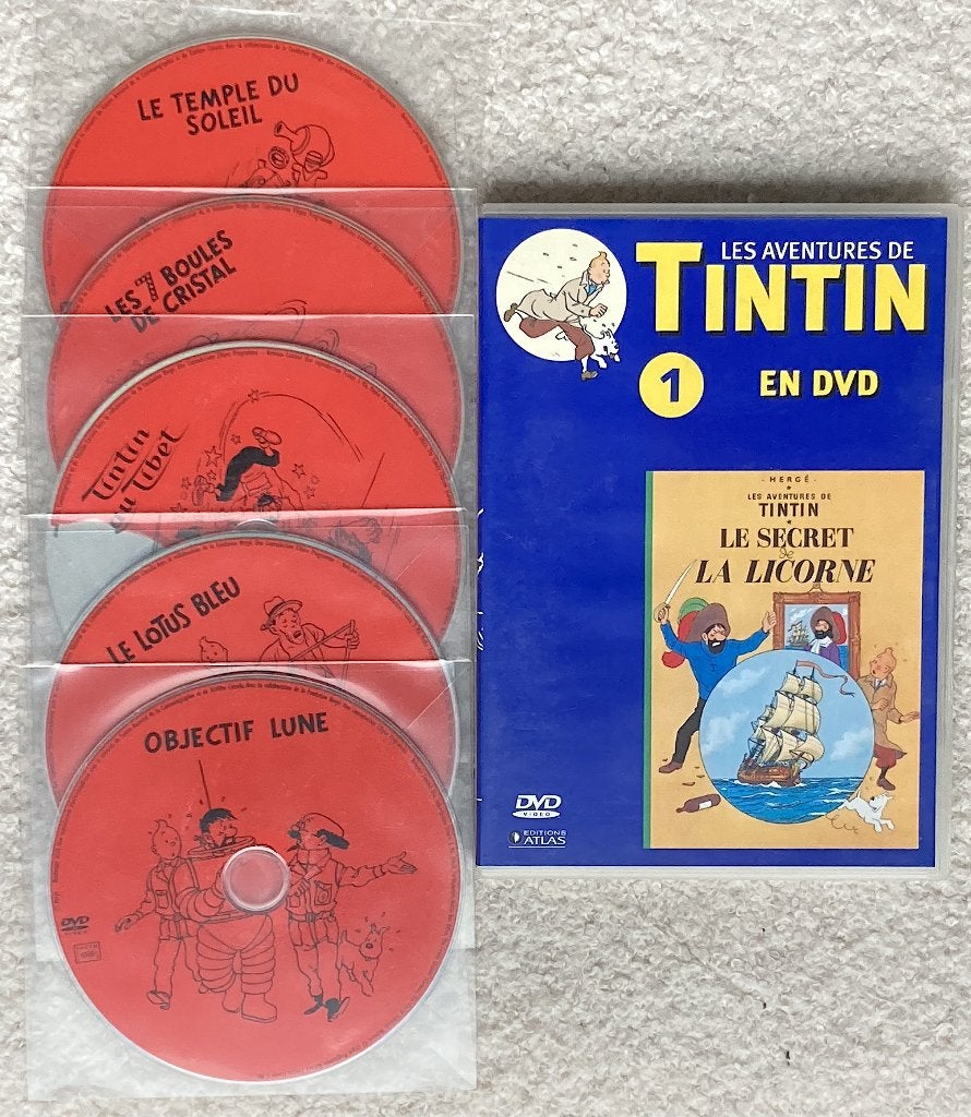 Tintin 6 dvd Hergé, Verzenden, Overige genres, Zo goed als nieuw, Vanaf 6 jaar