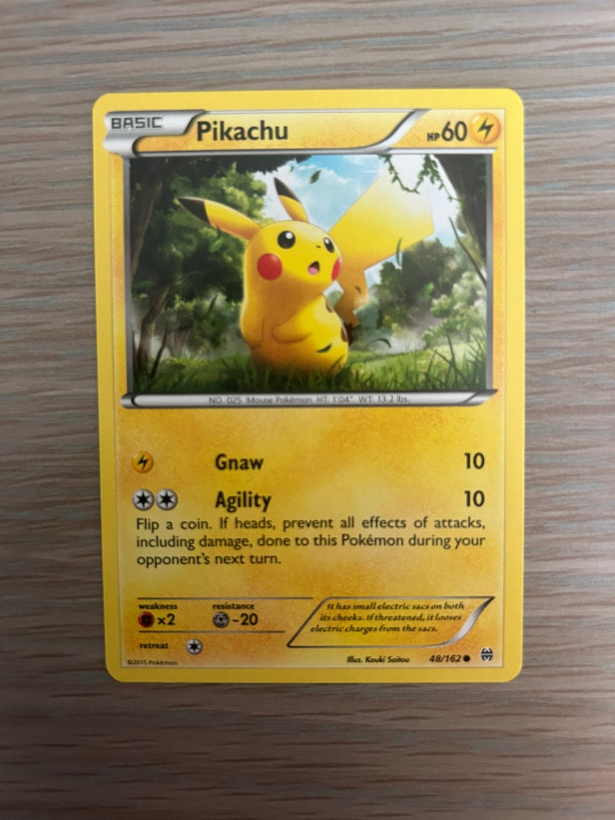 Pokemon kaart Pikachu, Hobby en Vrije tijd, Ophalen of Verzenden, Zo goed als nieuw