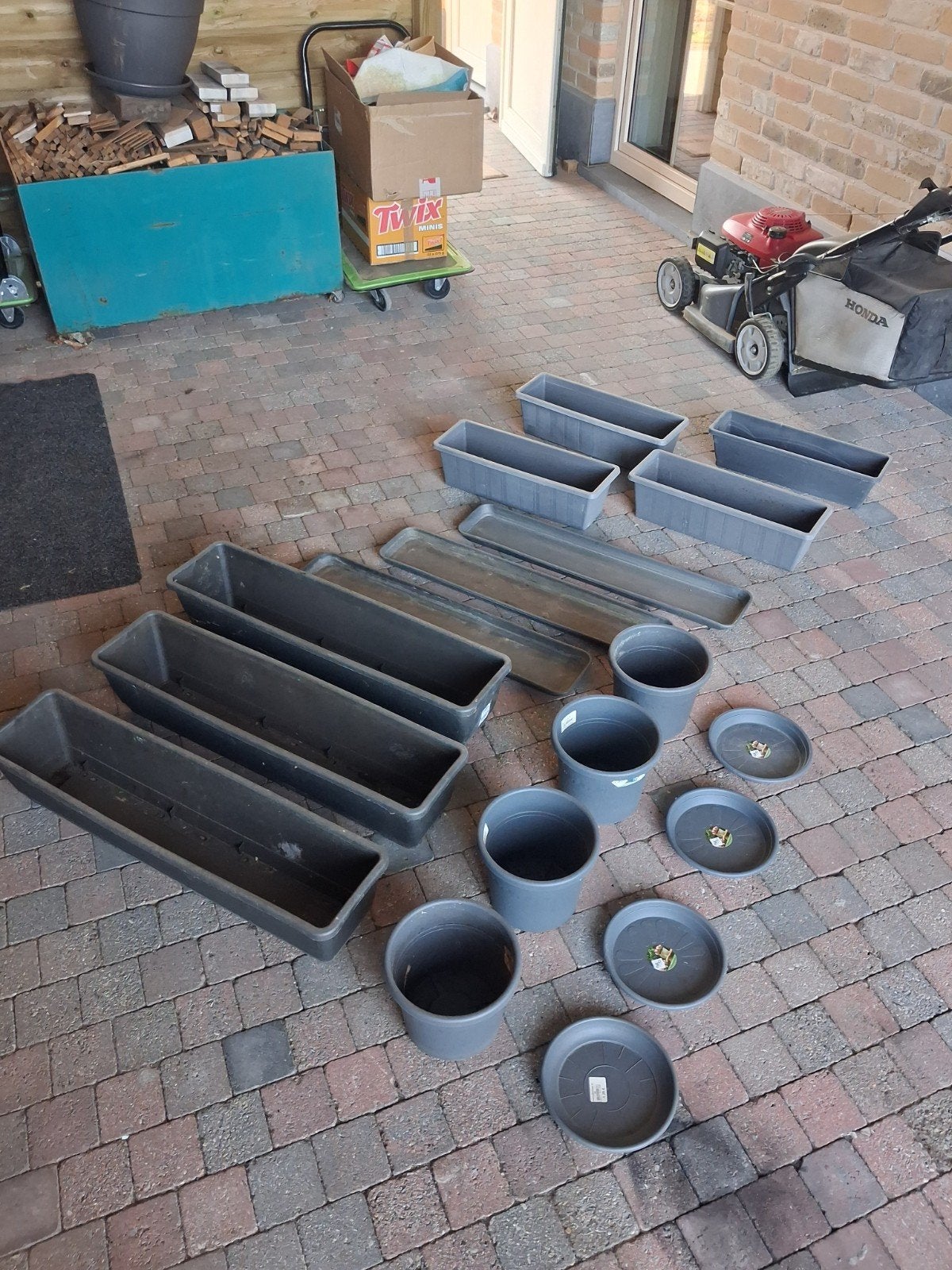Bloembakken/potten, Enlèvement