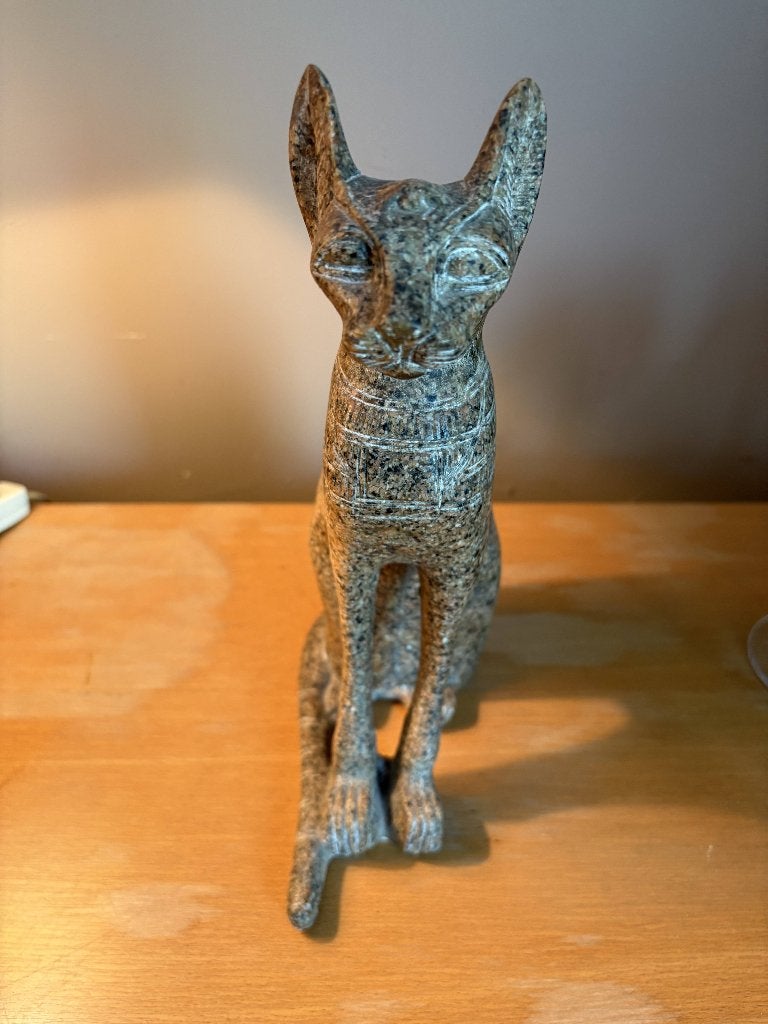 Marmeren Egyptische kat, Ophalen