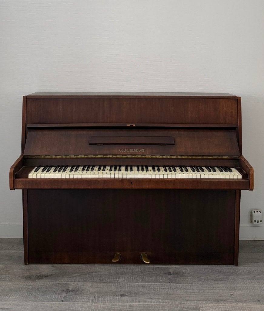 Piano Niendorf, Muziek en Instrumenten, Piano's, Ophalen, Gebruikt, Bruin, Piano