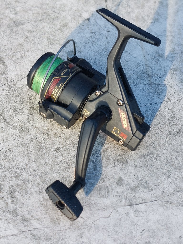 Vintage Silstar FT35 Graphite Werpmolen – Met Vislijn!, Watersport en Boten, Hengelsport | Algemeen, Ophalen of Verzenden, Gebruikt