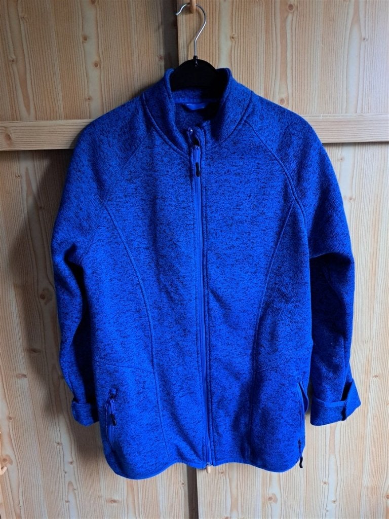 Gilet zippé bleu vif taille L42/44, Taille 42/44 (L), Enlèvement ou Envoi, Comme neuf, Crivit