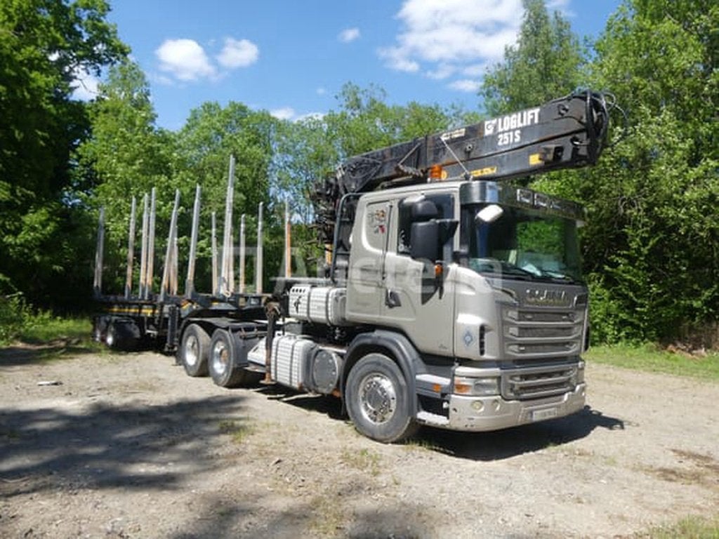 Houtkapwagen (2011-779.160 km-VIN:XLER6X40005249246), Auto's, Scania, Overige brandstoffen, Bedrijf, Te koop
