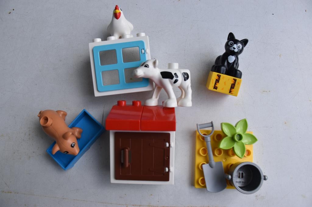 Duplo set 10870 boerderijdieren, Overige thema's, Boîte incluse, Ensemble complet, Comme neuf