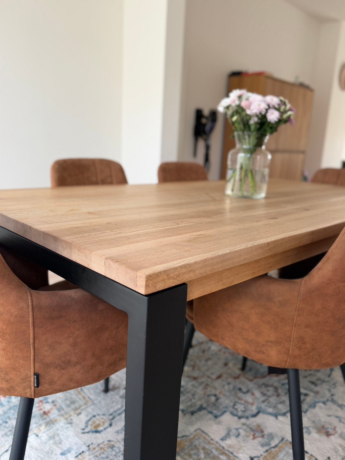 eettafel+ 6 stoelen, Enlèvement, Comme neuf