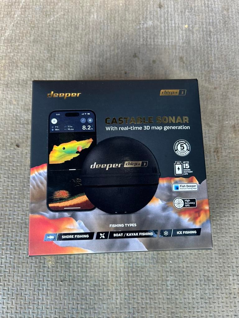 Deeper chirp 3+, Watersport en Boten, Ophalen of Verzenden, Nieuw