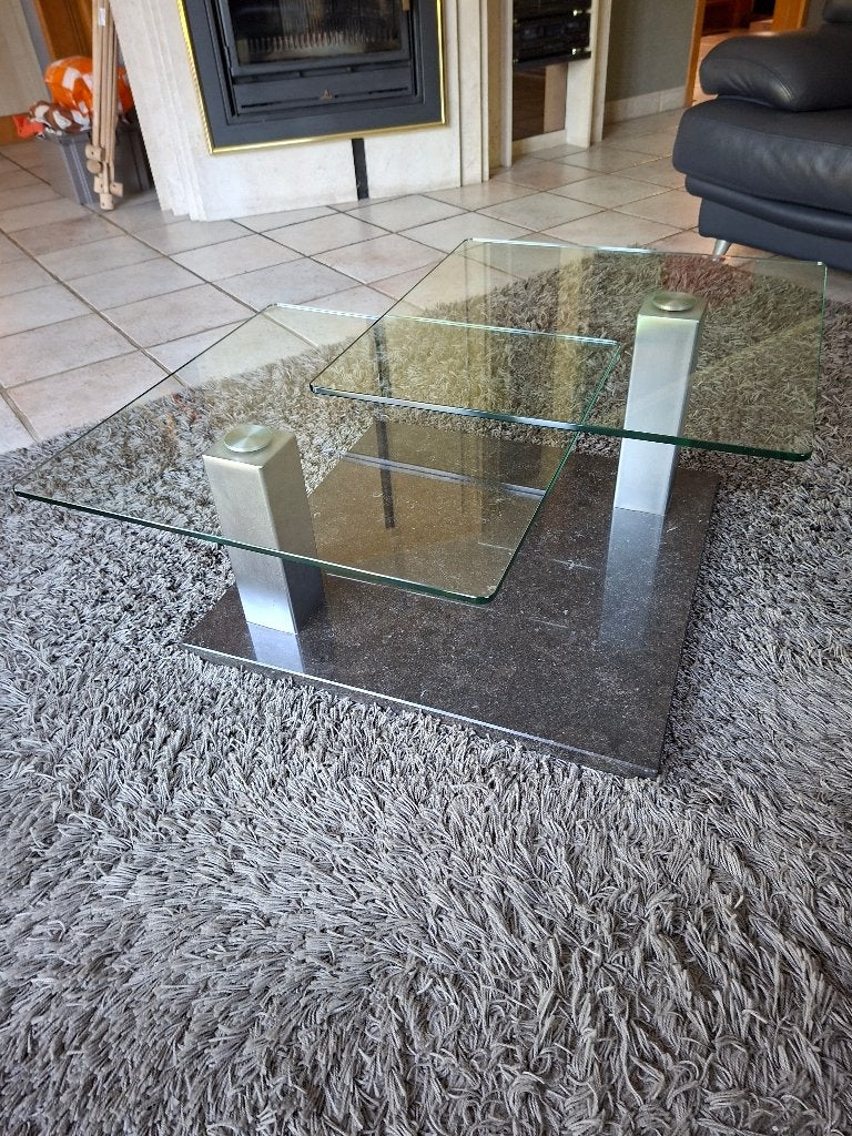 Design salontafel, Ophalen, Zo goed als nieuw, Glas