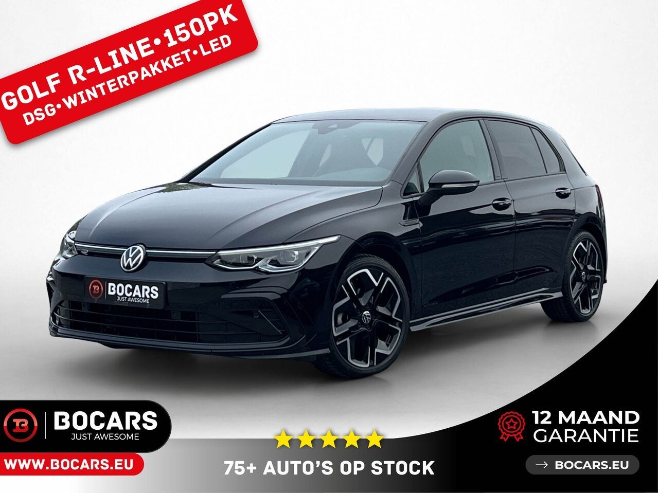 Volkswagen Golf R-Line 8, Auto's, Volkswagen, 0 min, 1498 cc, 0 kg, Zwart