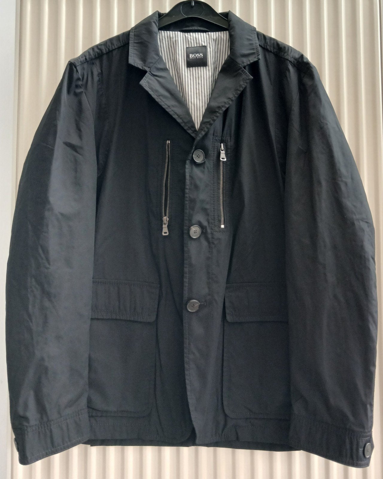 Prachtige BOSS Hugo Boss "Torbas" Jas - Maat 50 (L), Zwart, Ophalen of Verzenden, Boss Hugo Boss, Jas of Mantel