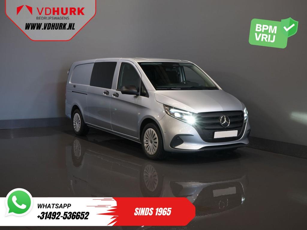 Mercedes-Benz Vito 116 CDI Aut. L3 DC Dubbel Cabine BPM VRIJ, Argent ou Gris, Achat, Entreprise, Mercedes-Benz
