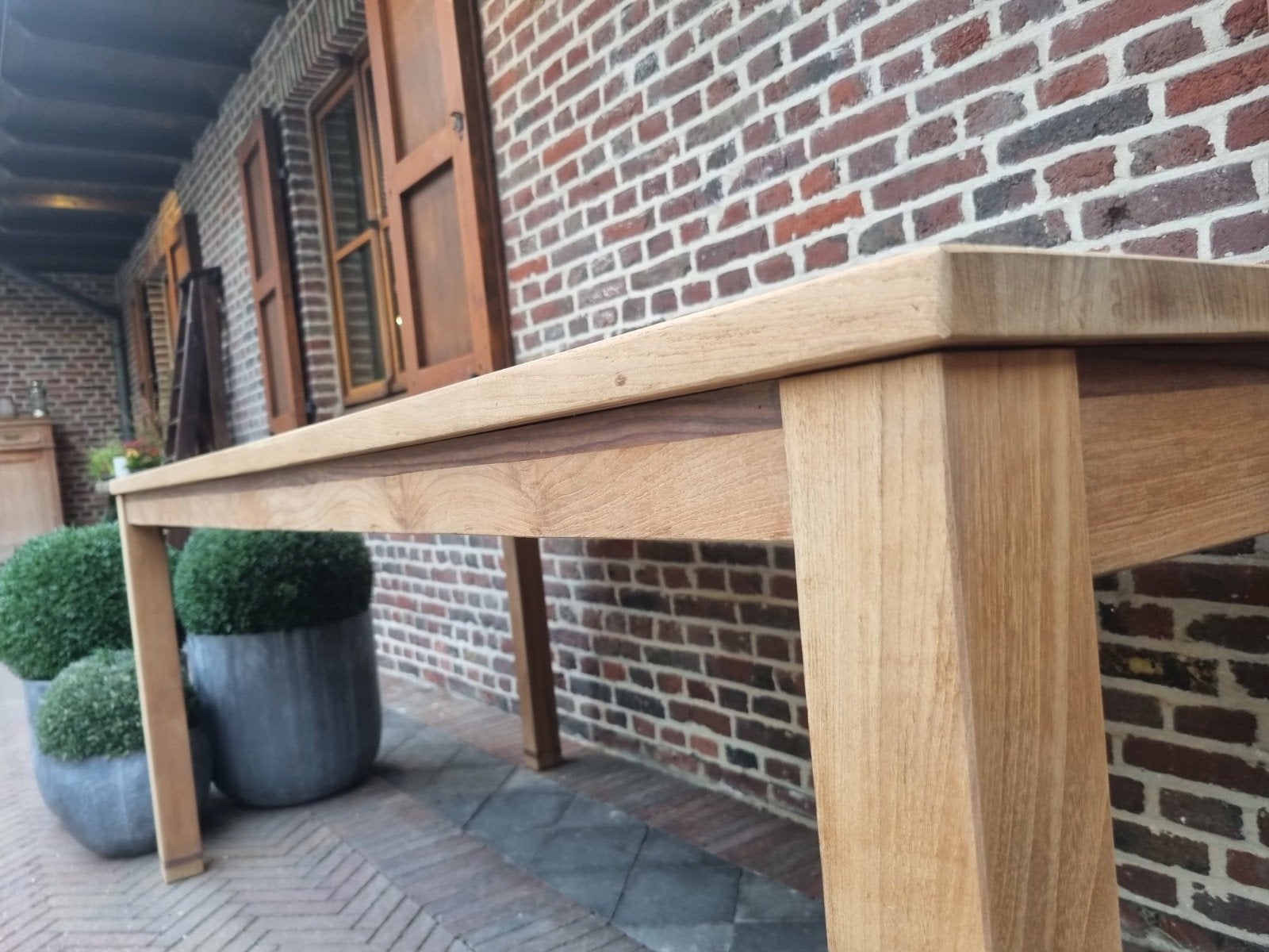 teak eettafel ART:181/26.4, Teck, ., Comme neuf, Landelijk