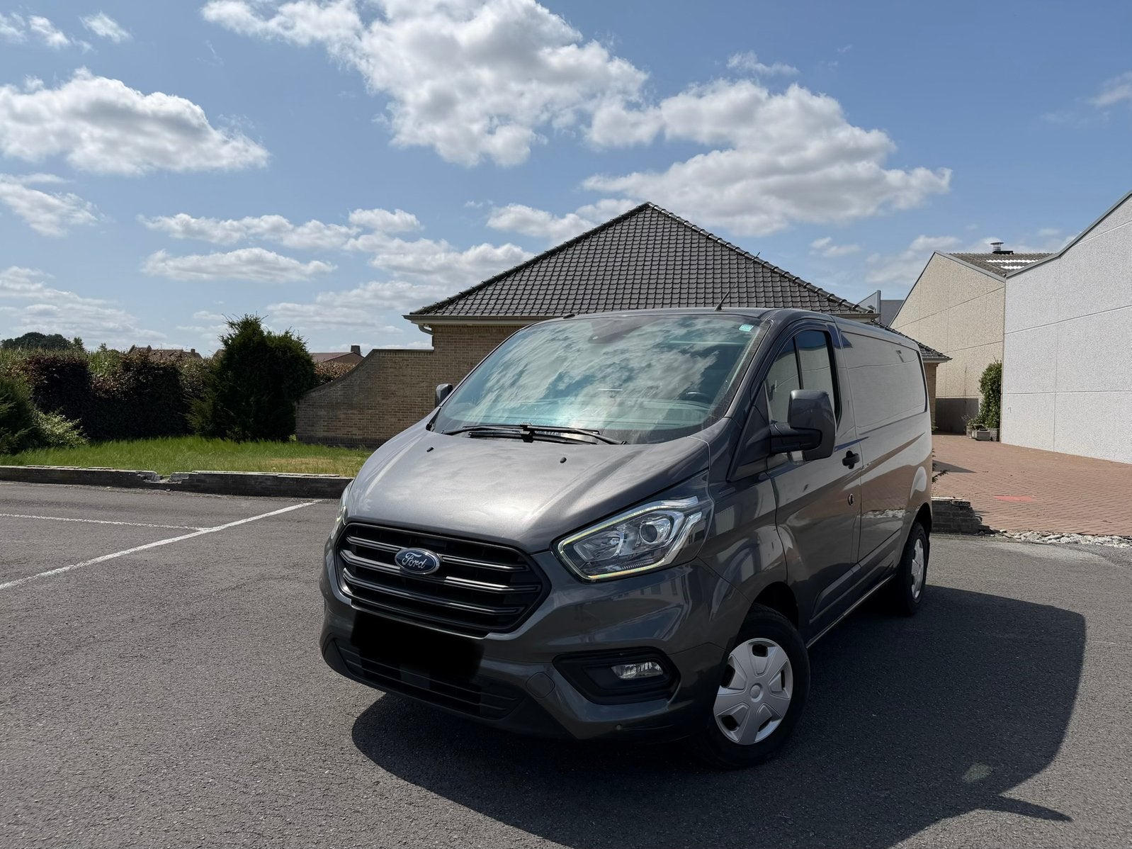 3x Ford Transit Custom, Camera, Dodehoek,.., 5 deurs, Particulier, Ford, Zilver of Grijs