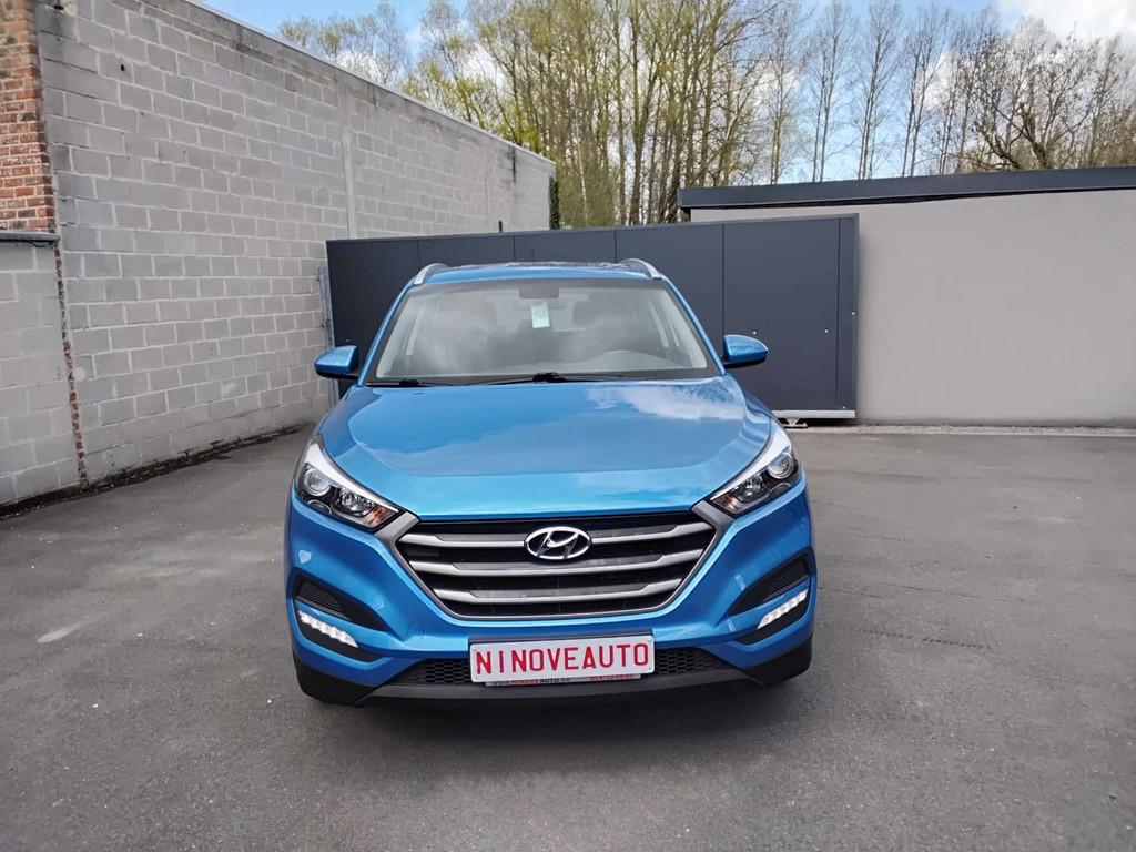 Hyundai Tucson 1.6 1STE EIGENAAR TREKHAAK PARHULP ACHTER BLU, Auto's, Hyundai, Bedrijf, Te koop, Tucson, 4x4, ABS, Airbags, Airconditioning